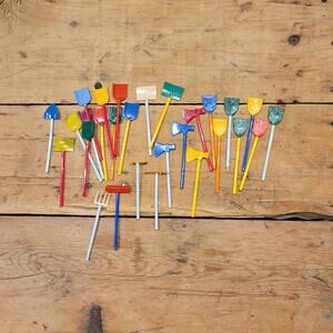 25+ Lot of Vintage Miniature Garden Tools, Eppy Plastic Fairy Garden Decor